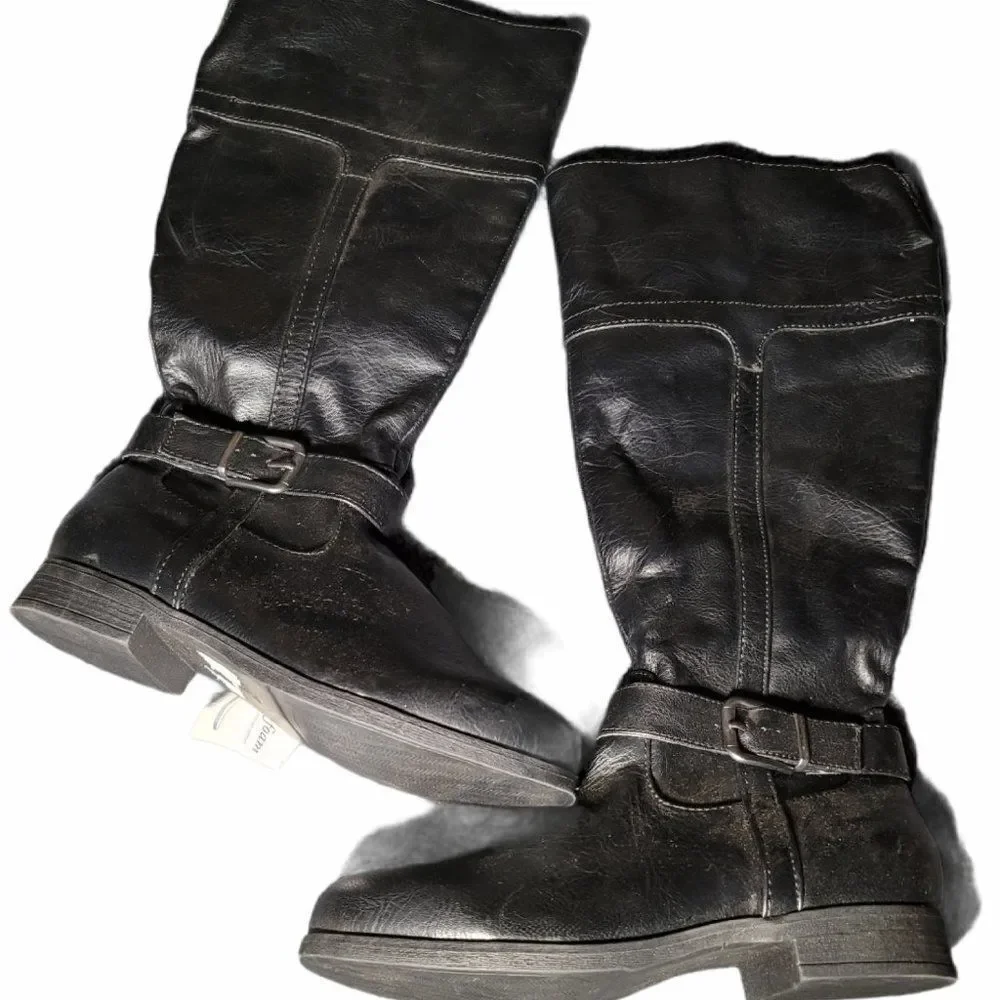 Croft & Barrow Womens Annie Riding Boots Size 8 W